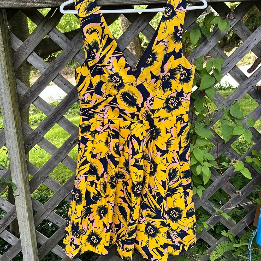 Jcrew Yellow Pattern Dress - image 5